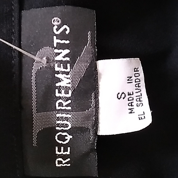 Requirements Black Button Down Business Jacket. Size Small - Picture 12 of 13